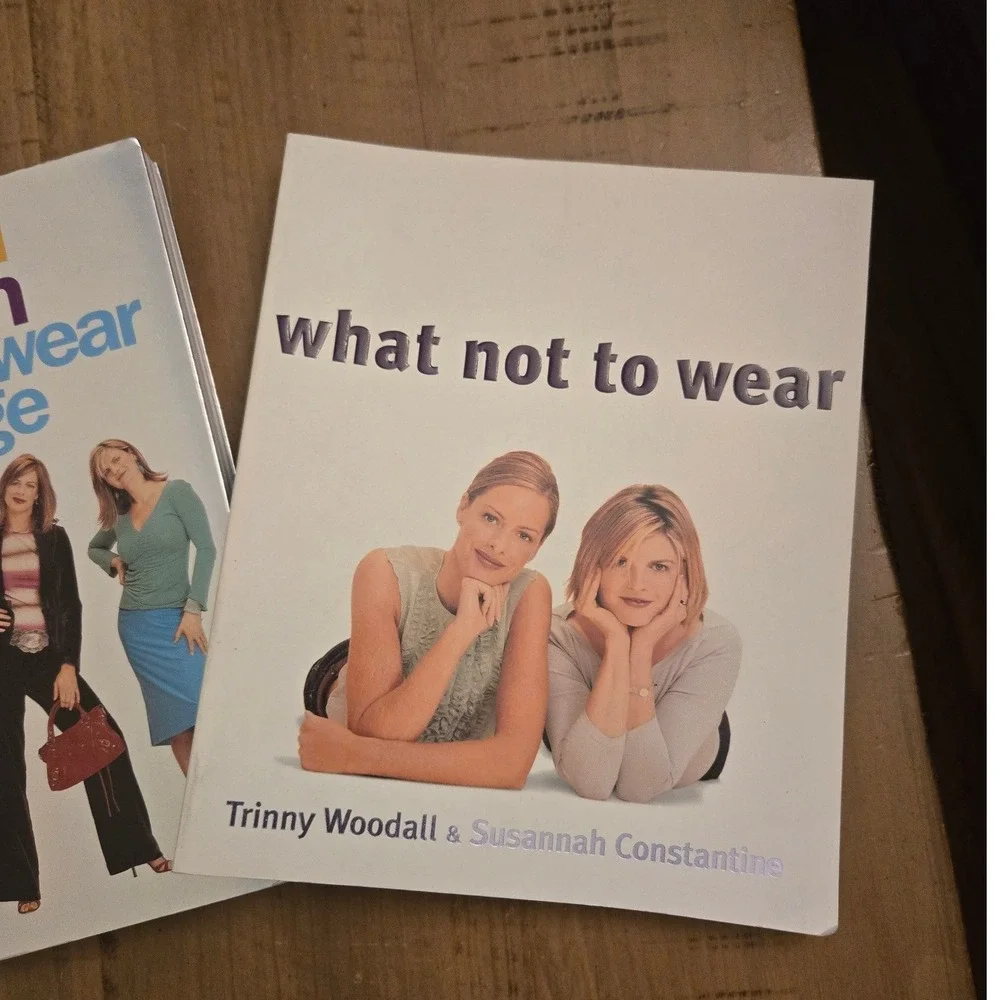 Trinny & Susannah Fashion Book Set OS White Excellent What Not To Wear Bundle